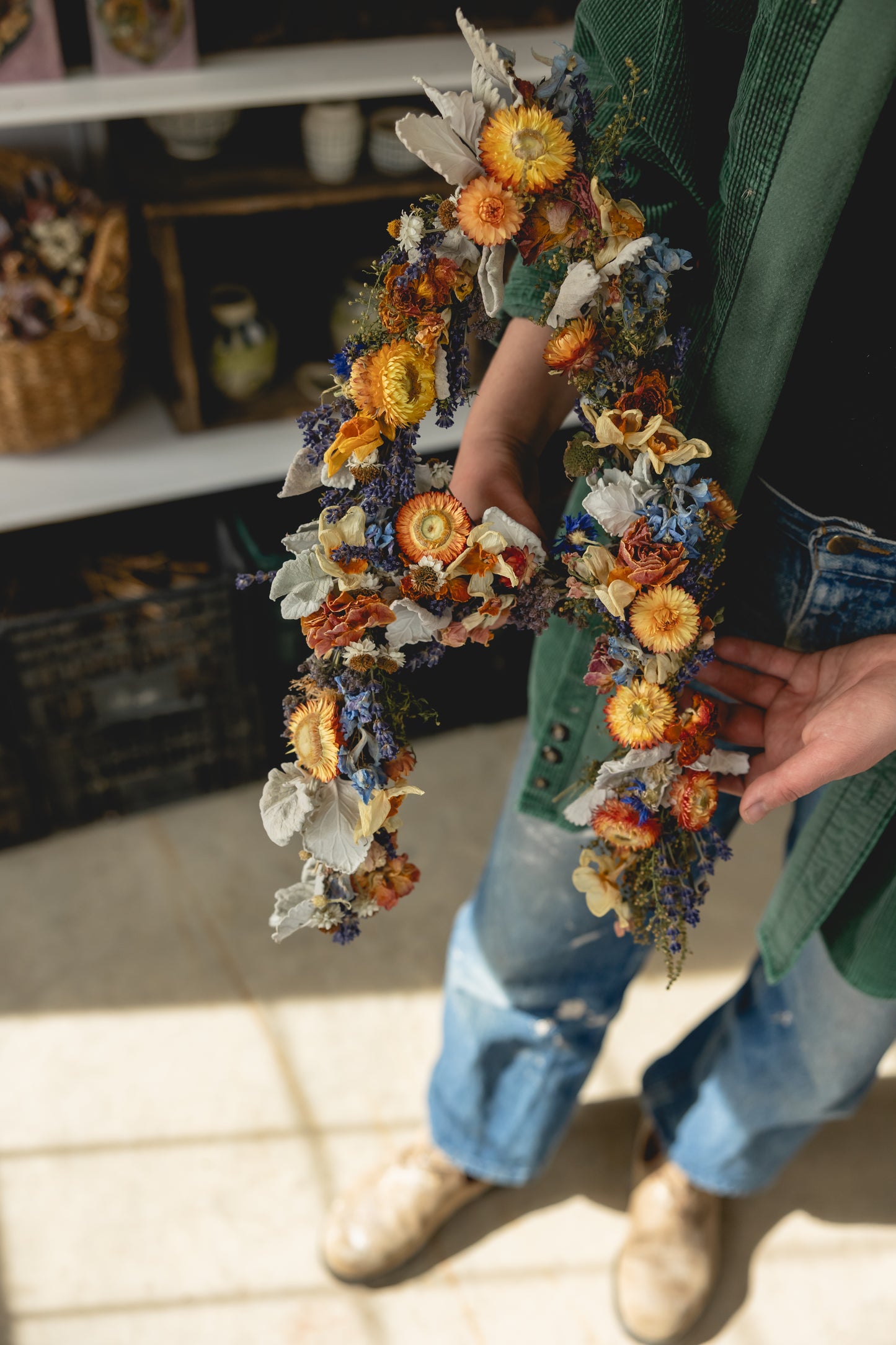 Floral Monogram Wall Hanging