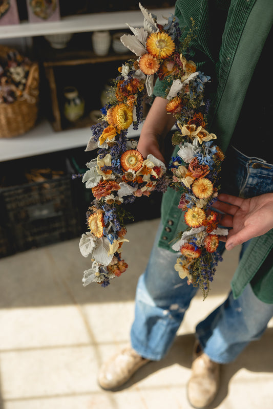 Floral Monogram Wall Hanging