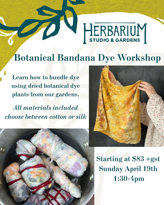 Botanical Bandana Dye Workshop