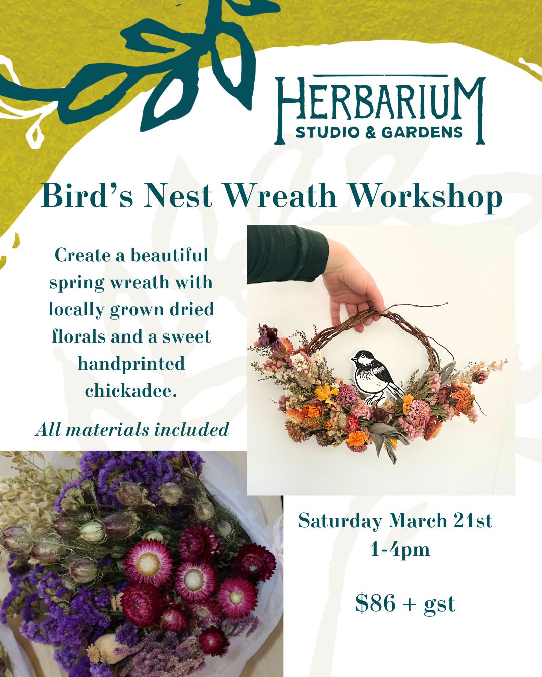 "Bird's Nest" Wreath Workshop