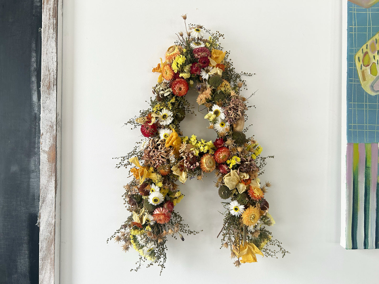 Floral Monogram Wall Hanging