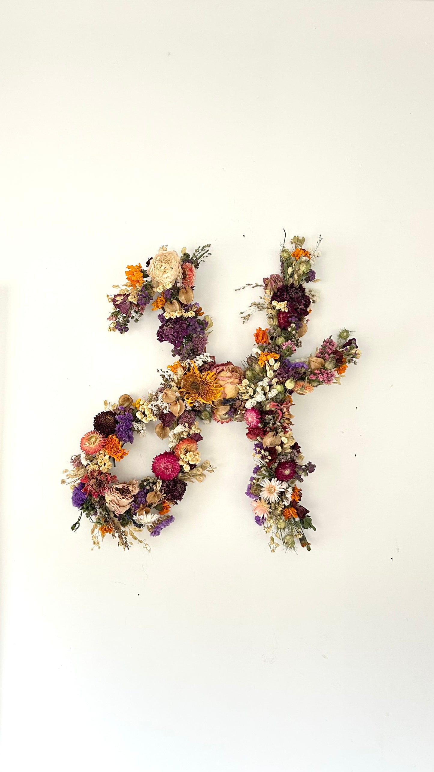 Floral Monogram Wall Hanging
